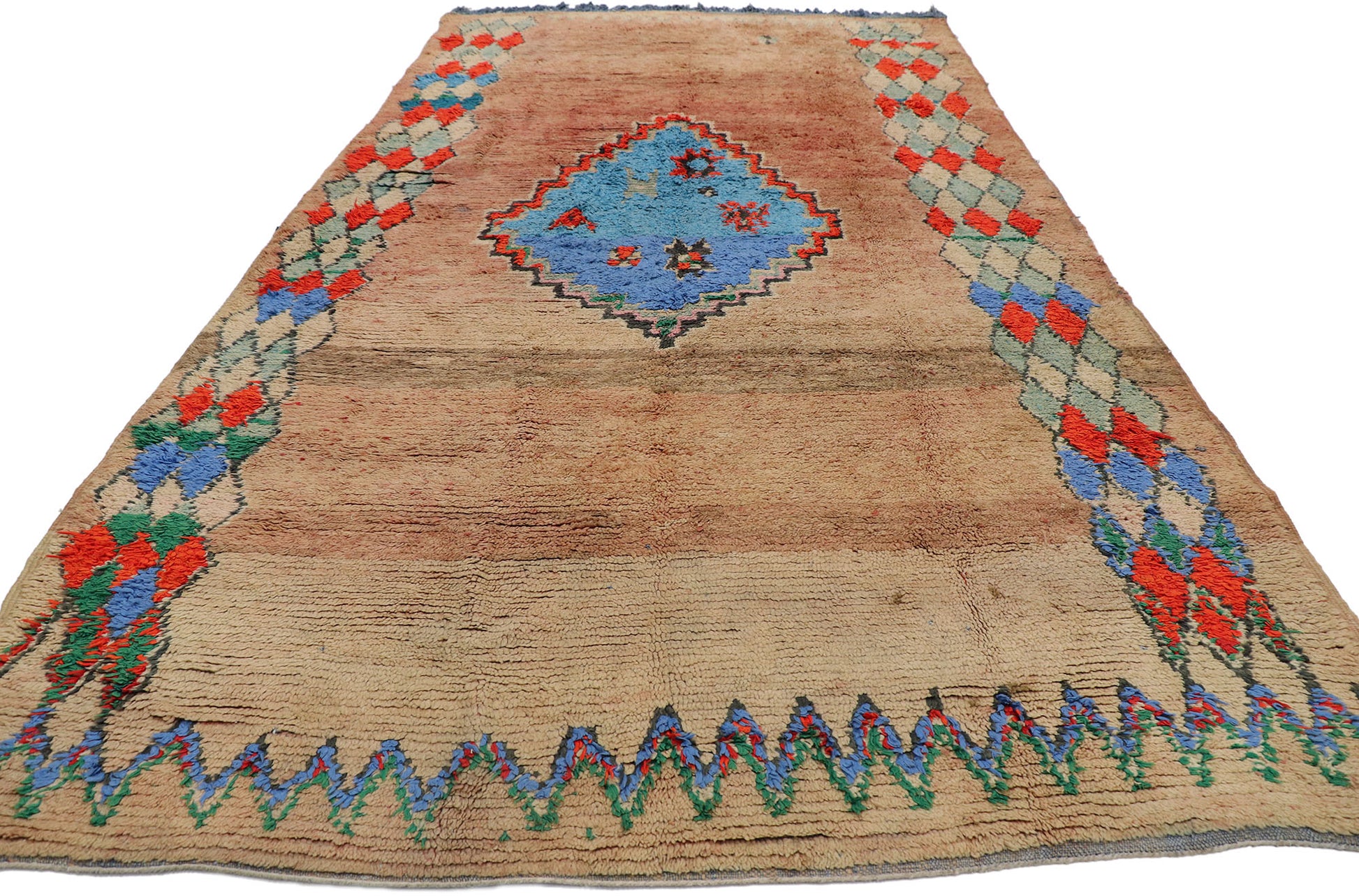 6 x 12 Vintage Boujad Moroccan Rug 21441