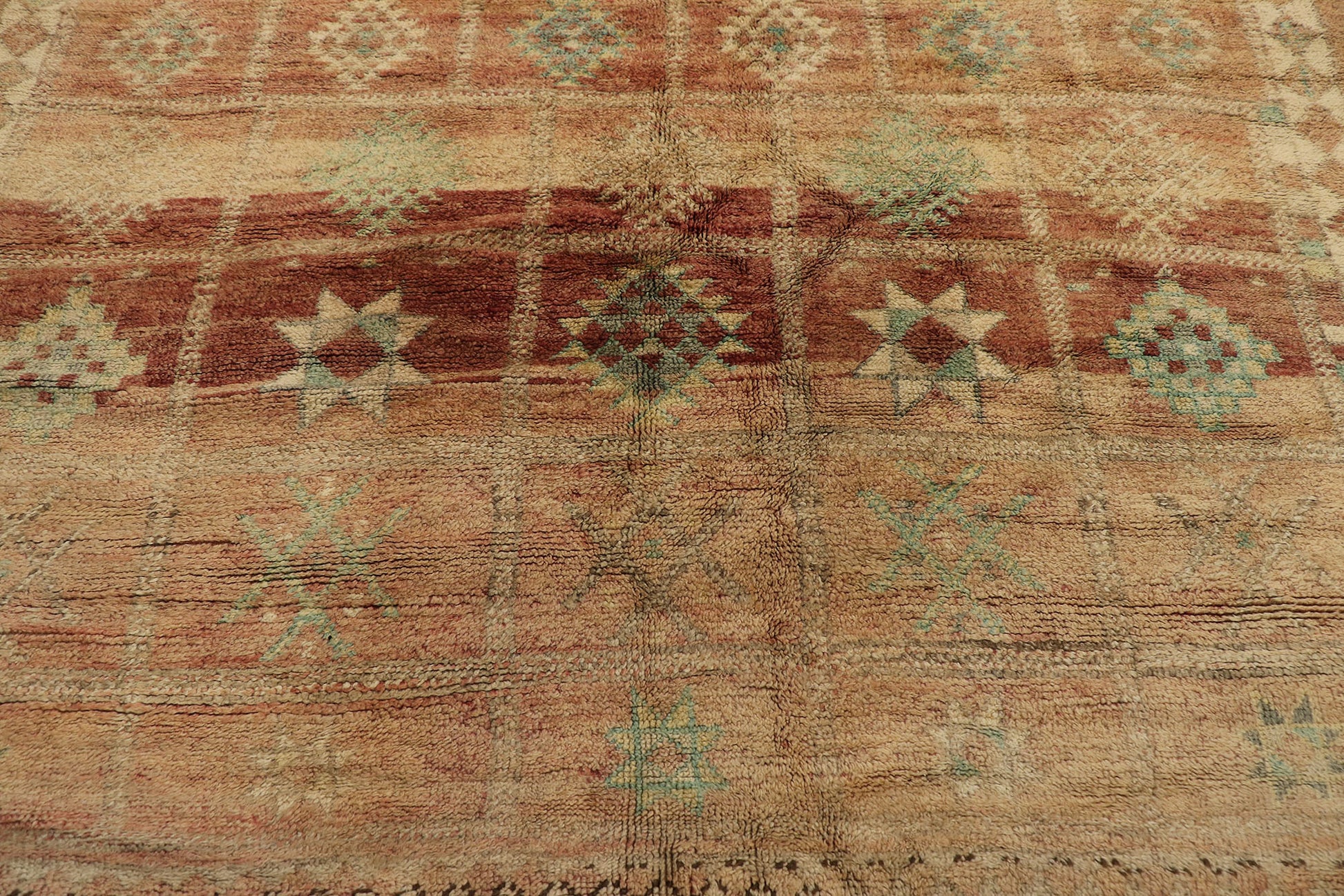7 x 9 Vintage Beni MGuild Moroccan Rug 21442