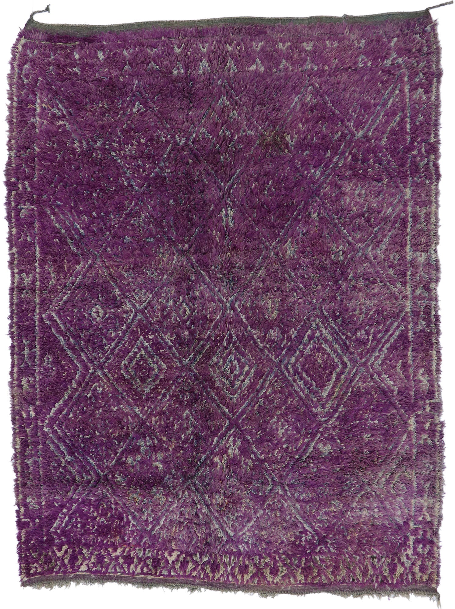 7 x 9 Vintage Purple Moroccan Rug 21453