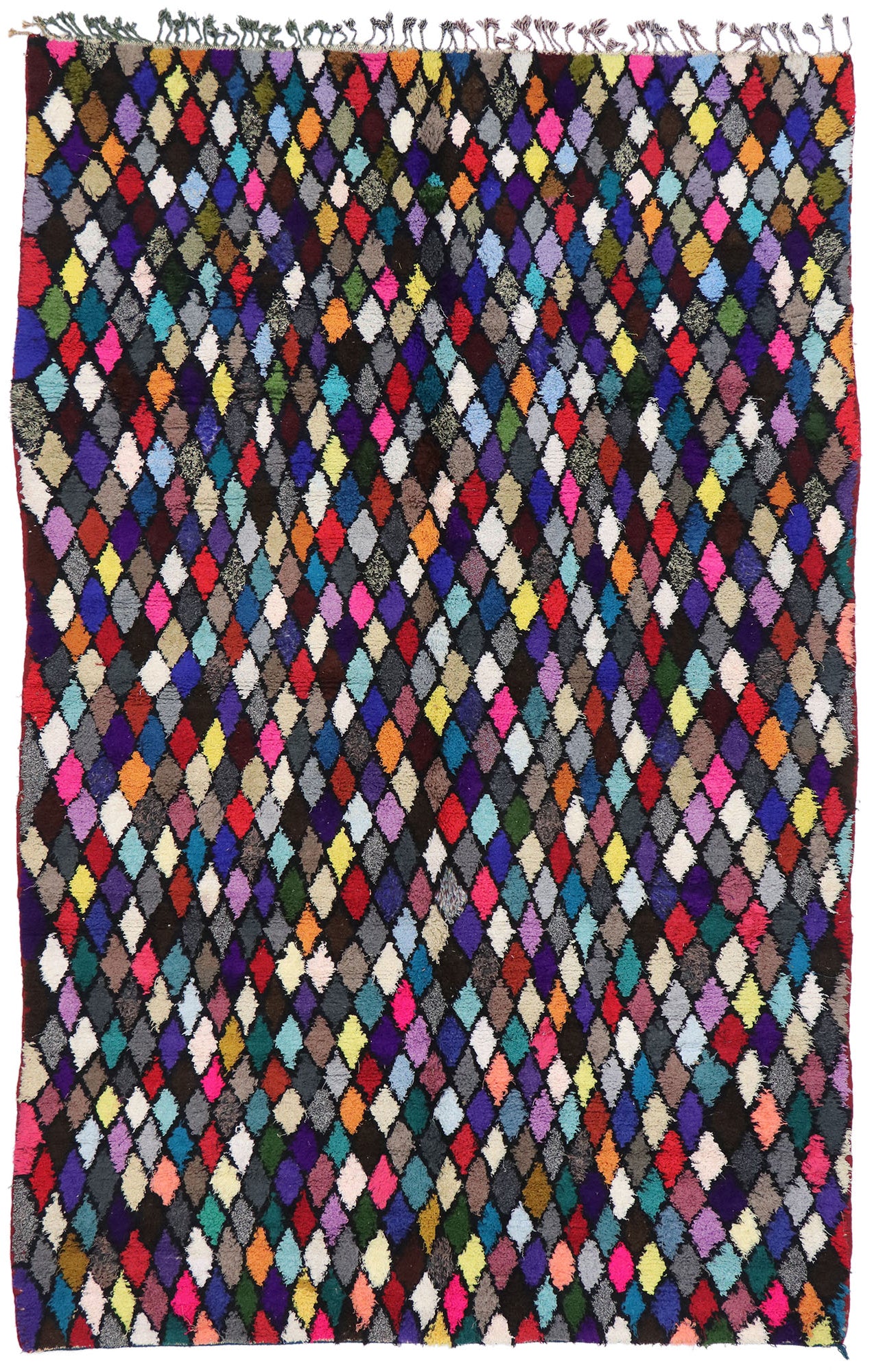 7 x 10 Vintage Moroccan Azilal Rug 21456