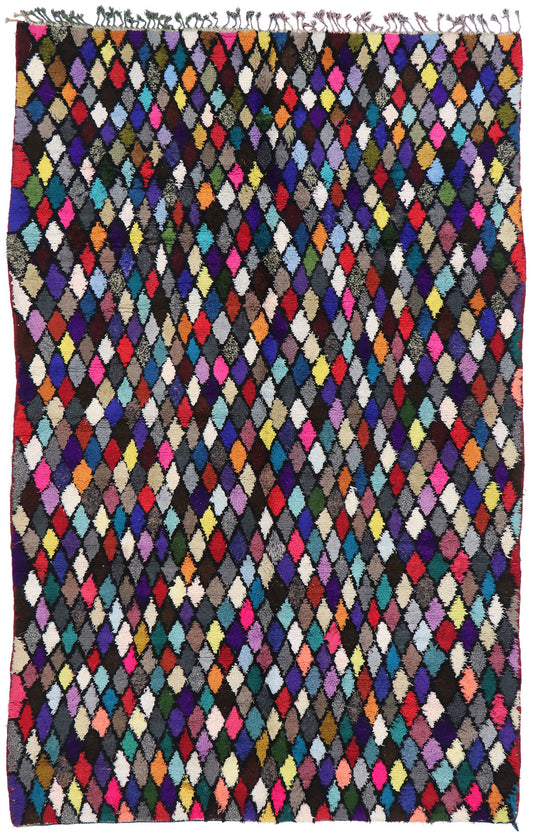 7 x 10 Vintage Moroccan Azilal Rug 21456