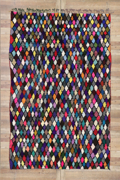 7 x 10 Vintage Moroccan Azilal Rug 21456