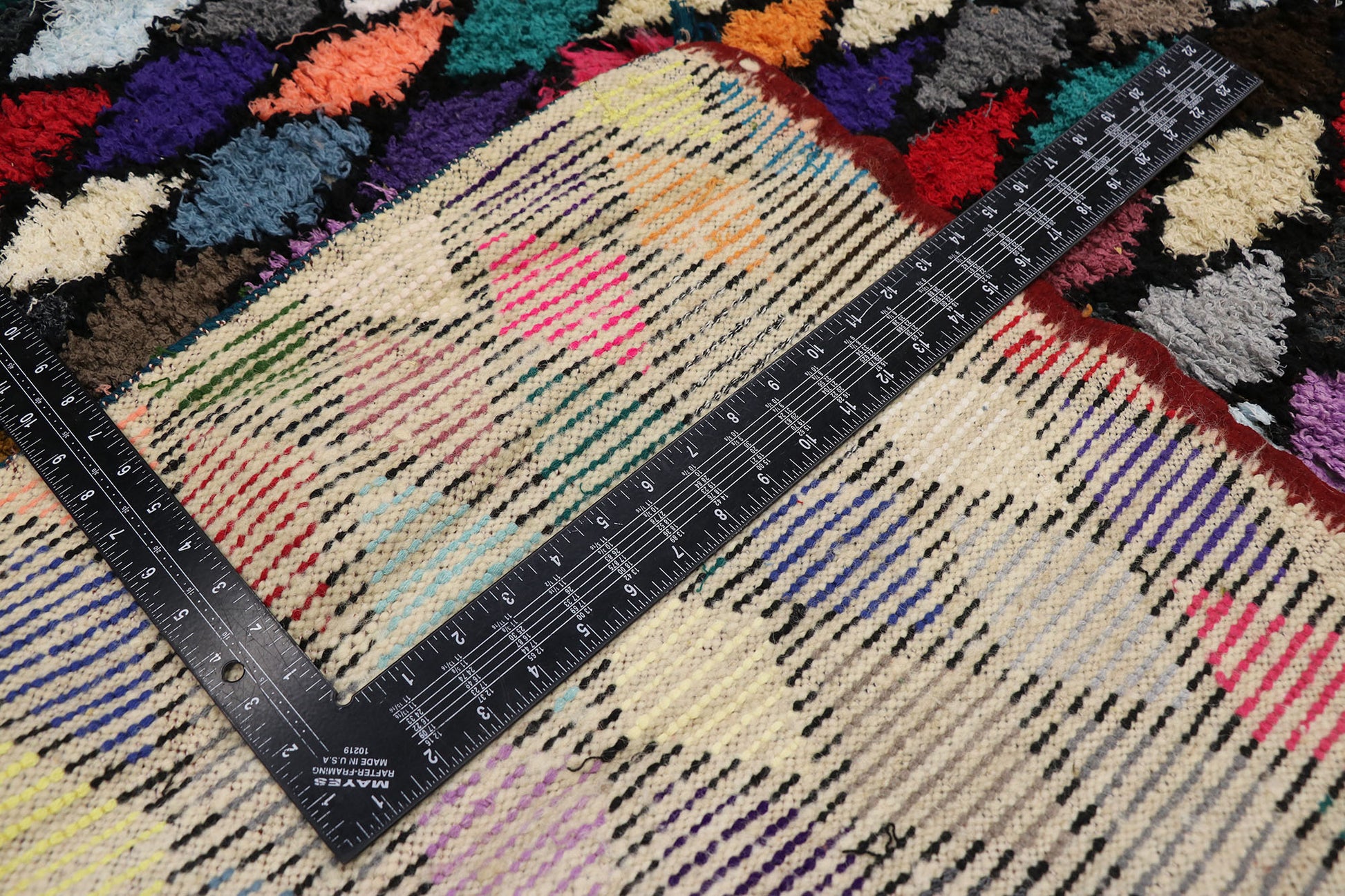 7 x 10 Vintage Moroccan Azilal Rug 21456