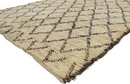 6 x 7 Vintage Beni Ourain Moroccan Rug 21459