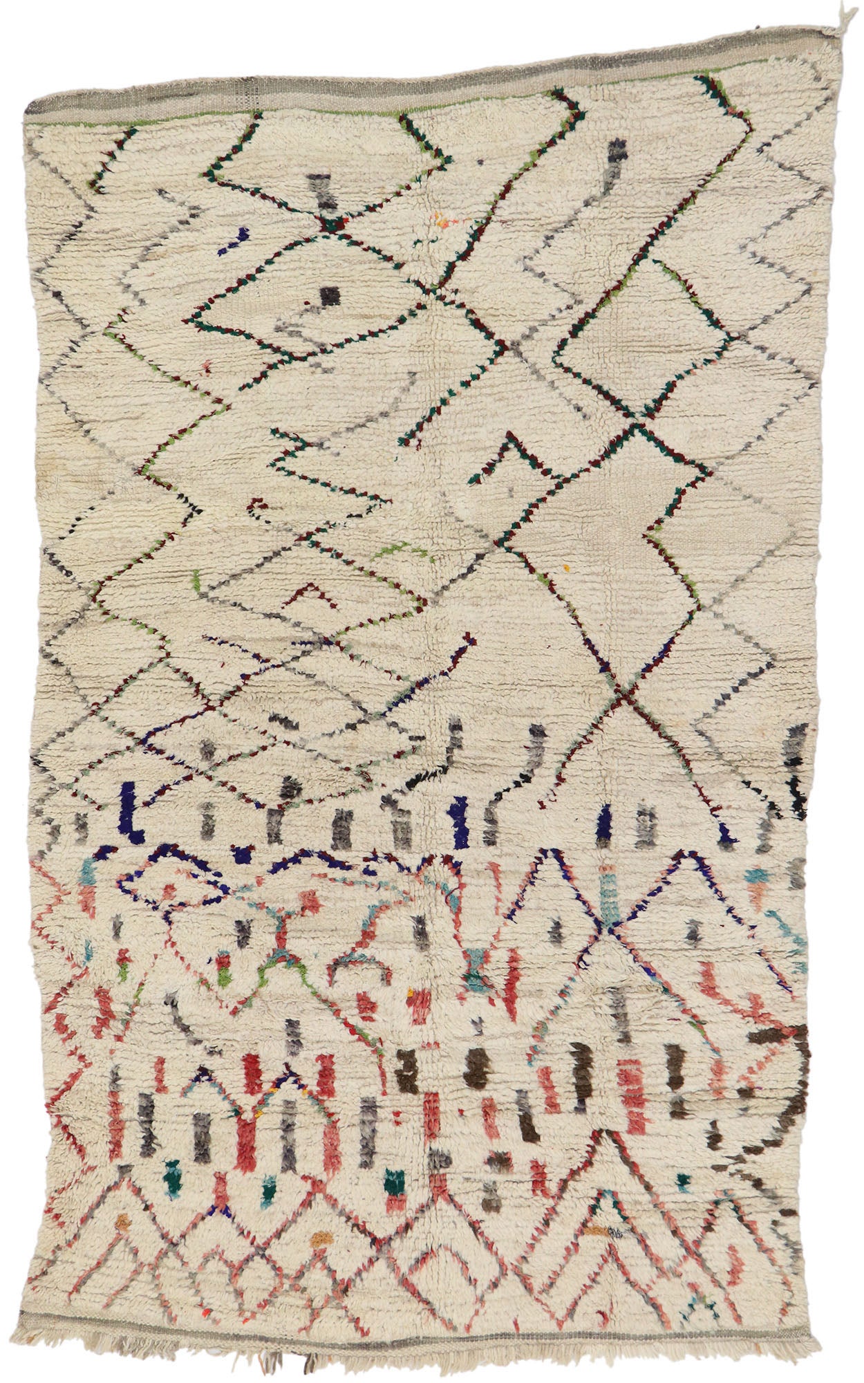 5 x 8 Vintage Moroccan Azilal Rug 21460