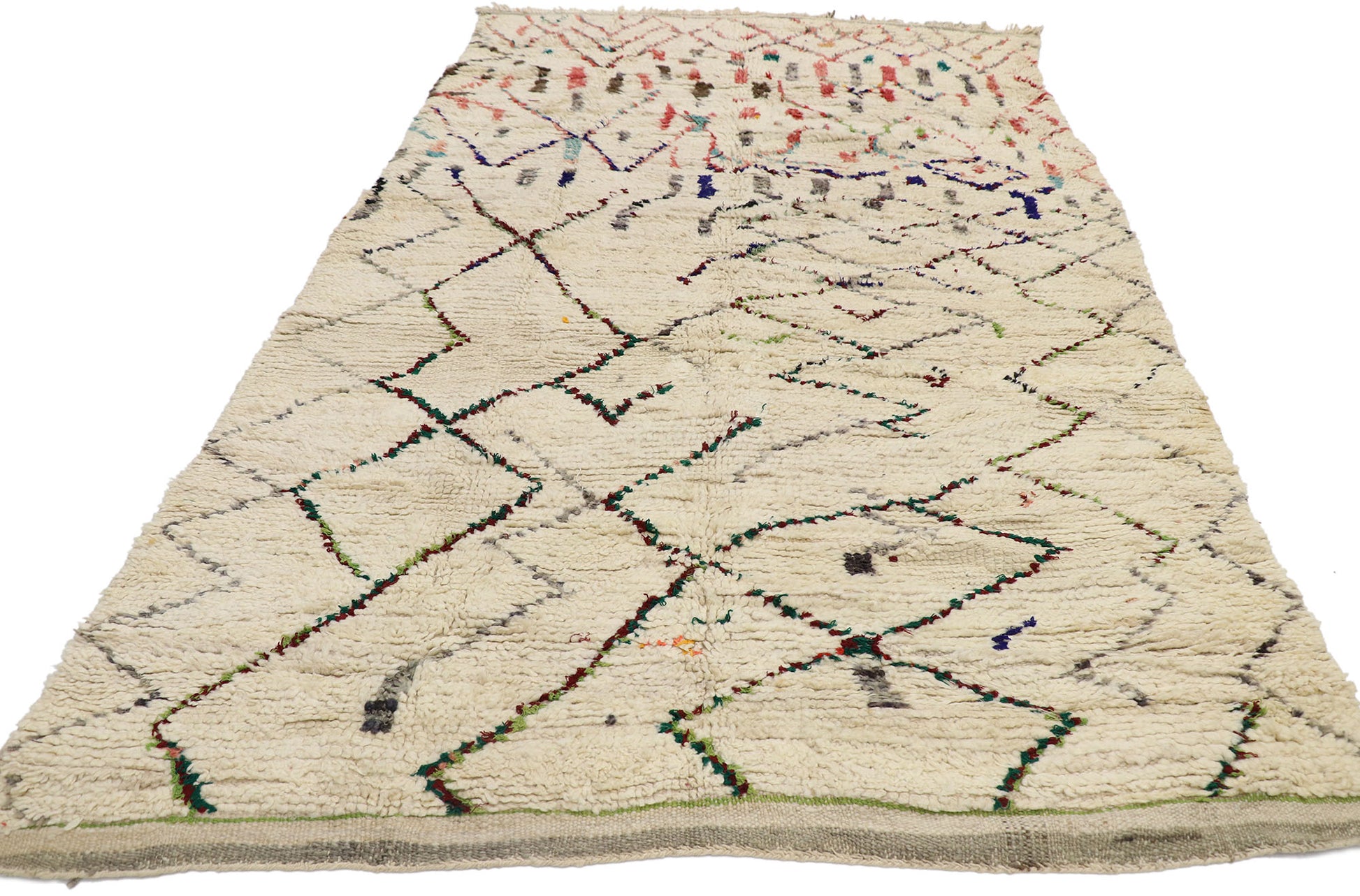 5 x 8 Vintage Moroccan Azilal Rug 21460
