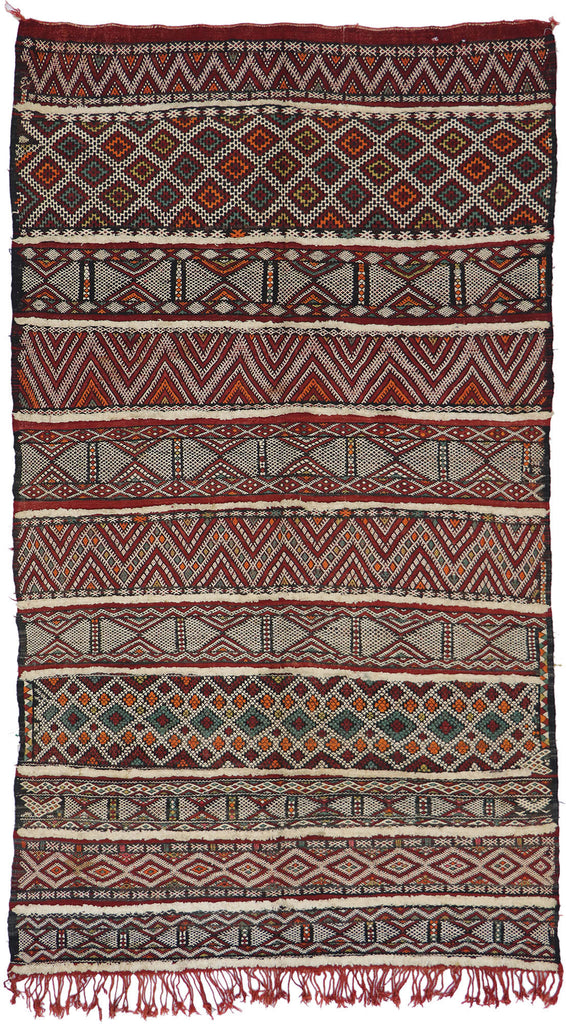 5 x 8 Vintage Zemmour Moroccan Kilim Rug 21471