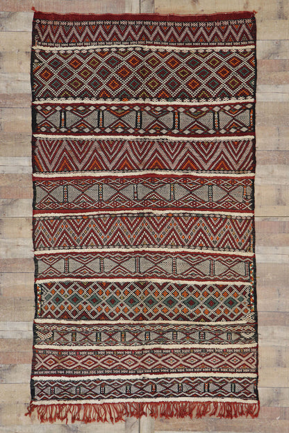 5 x 8 Vintage Zemmour Moroccan Kilim Rug 21471