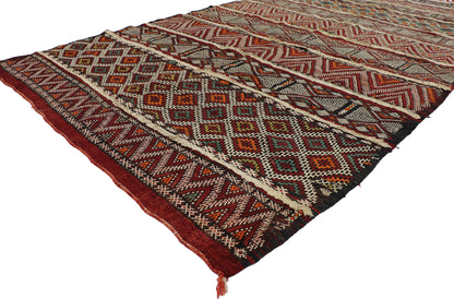 5 x 8 Vintage Zemmour Moroccan Kilim Rug 21471