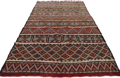 5 x 8 Vintage Zemmour Moroccan Kilim Rug 21471
