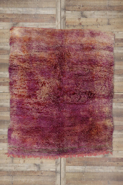 7 x 8 Vintage Beni Mrirt Moroccan Rug 21479