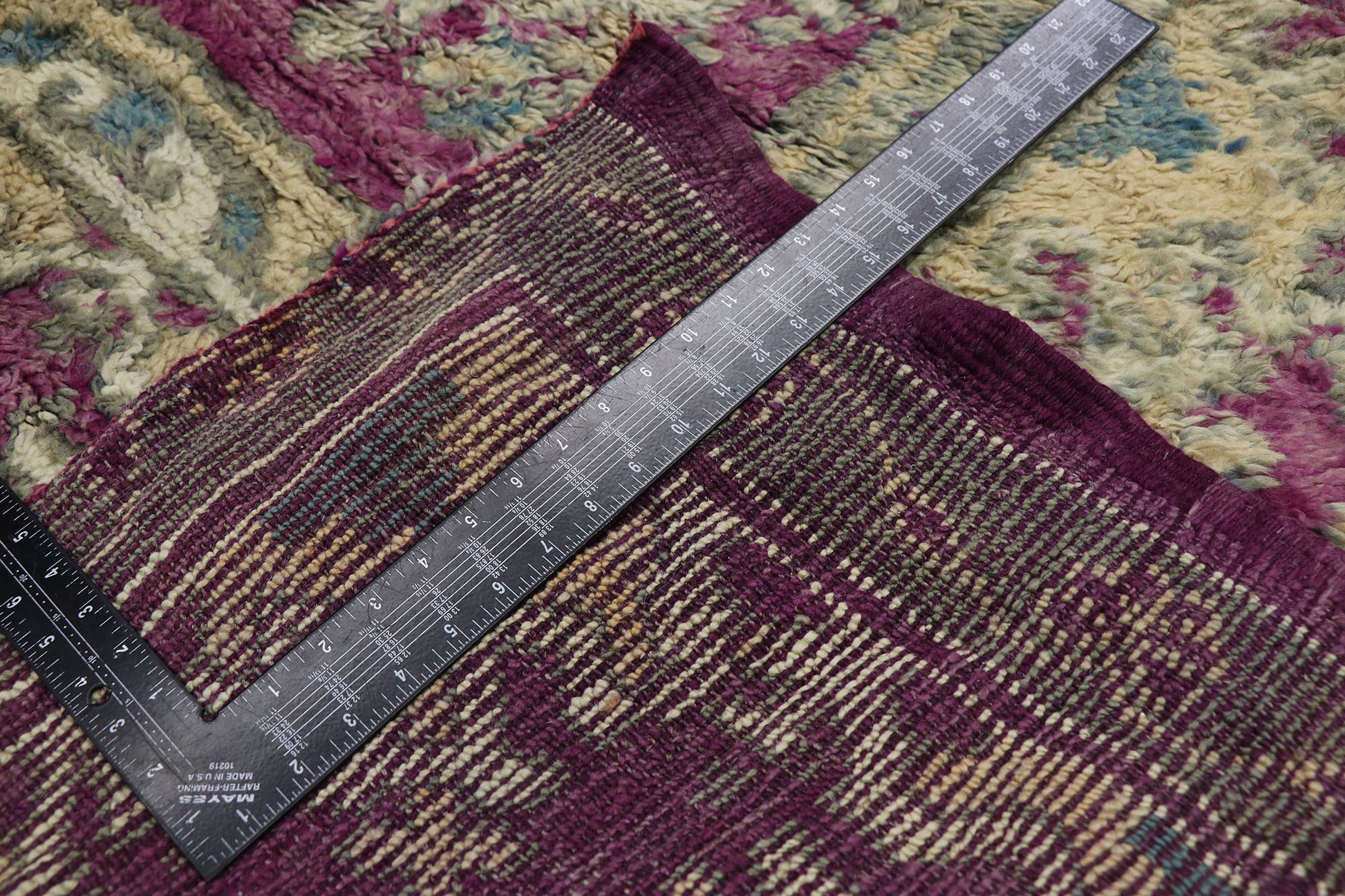 7 x 13 Vintage Purple Moroccan Rug 21480