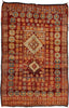 6 x 10 Vintage Red Boujad Moroccan Rug 21489