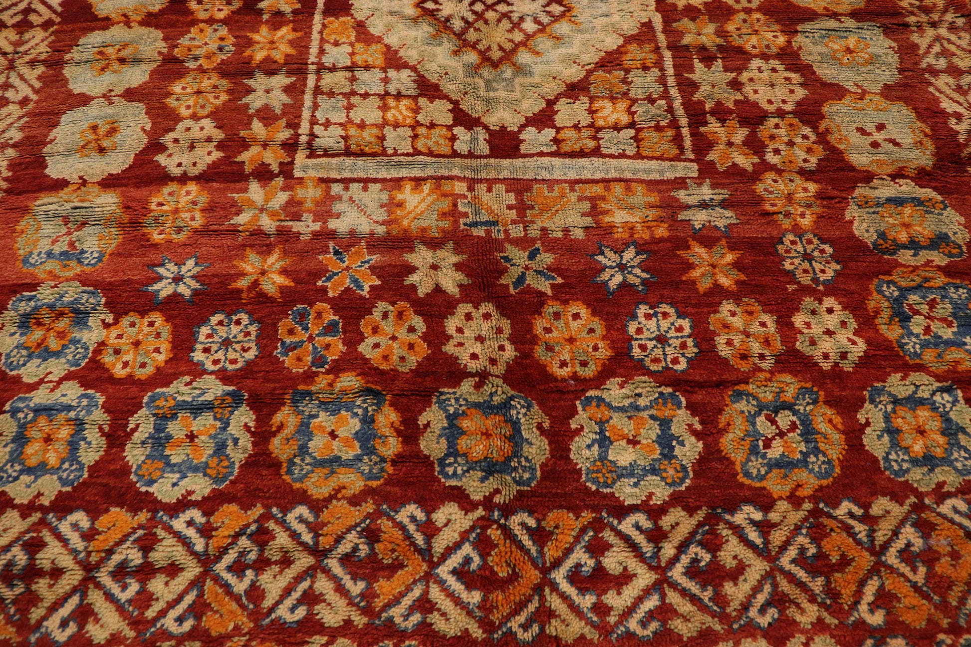 6 x 10 Vintage Red Boujad Moroccan Rug 21489