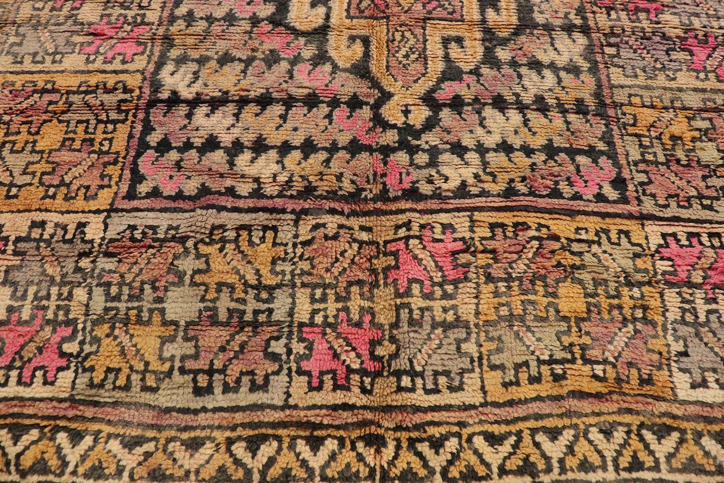 7 x 13 Vintage Boujad Moroccan Rug 21490