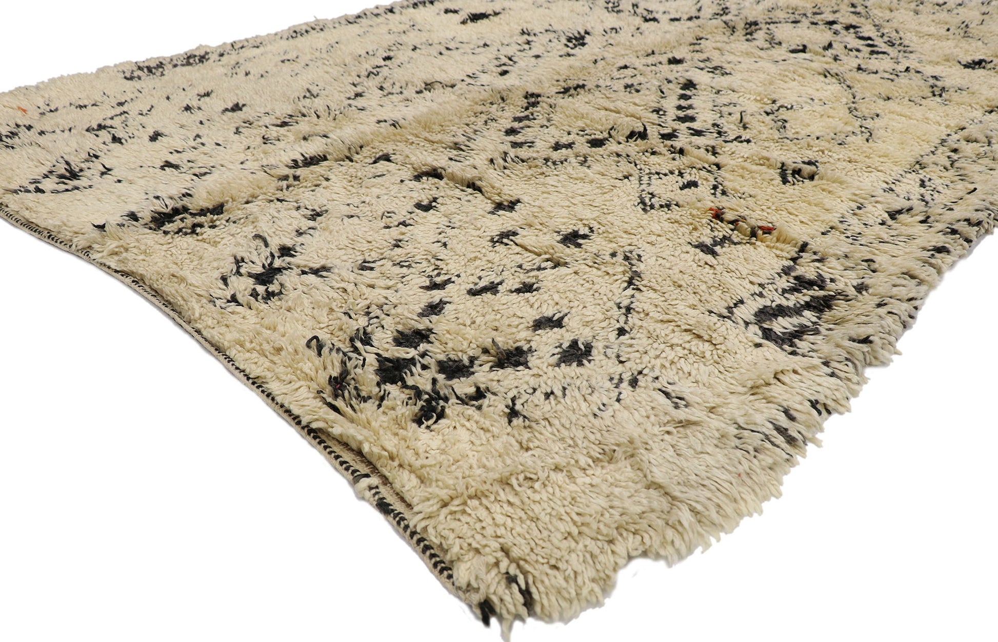 6 x 10 Vintage Beni Ourain Moroccan Rug 21493