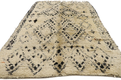 6 x 10 Vintage Beni Ourain Moroccan Rug 21493