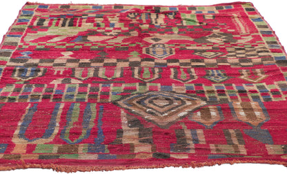 4 x 6 Vintage Boujad Moroccan Rug 21494