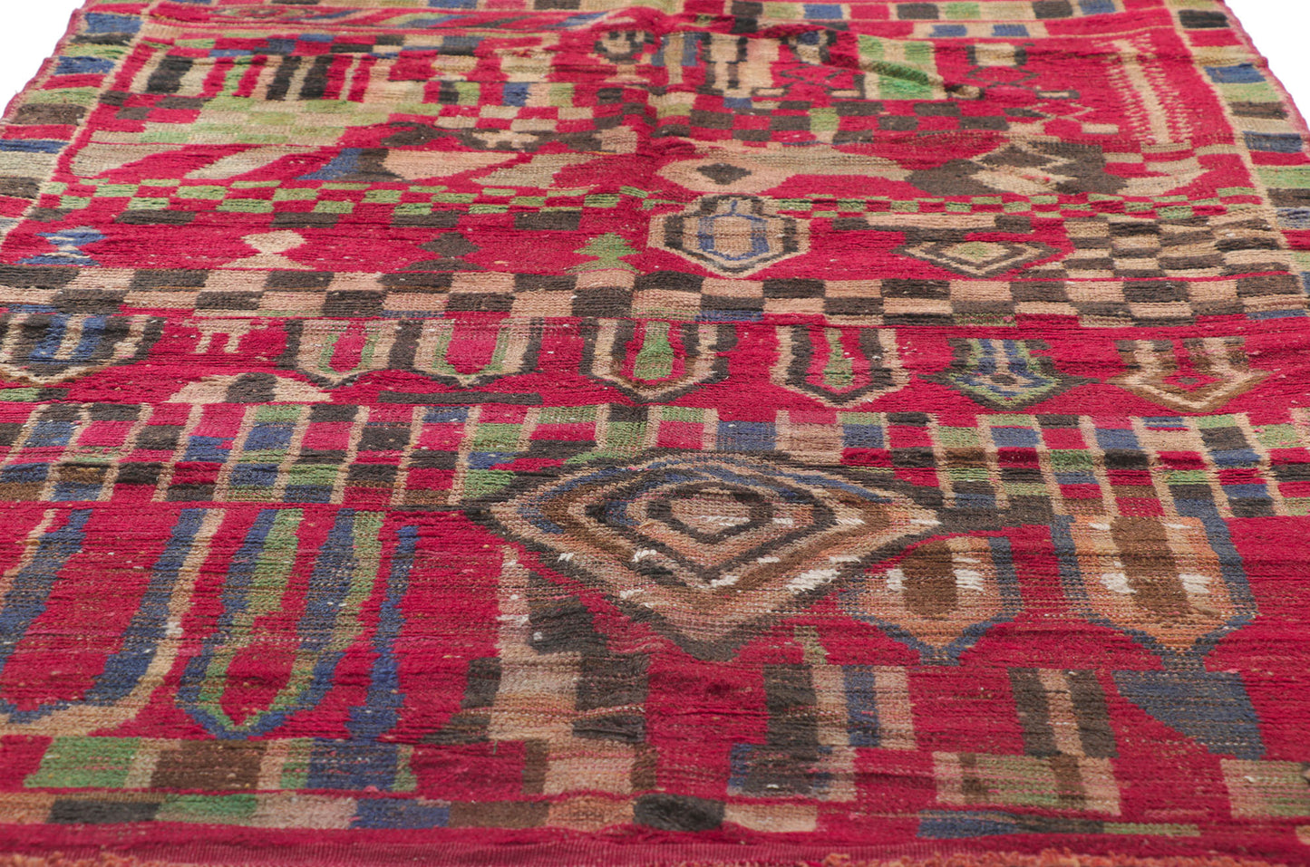 4 x 6 Vintage Boujad Moroccan Rug 21494