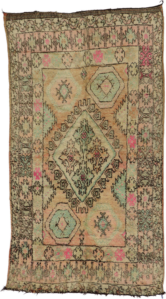 6 x 11 Vintage Boujad Moroccan Rug 21495