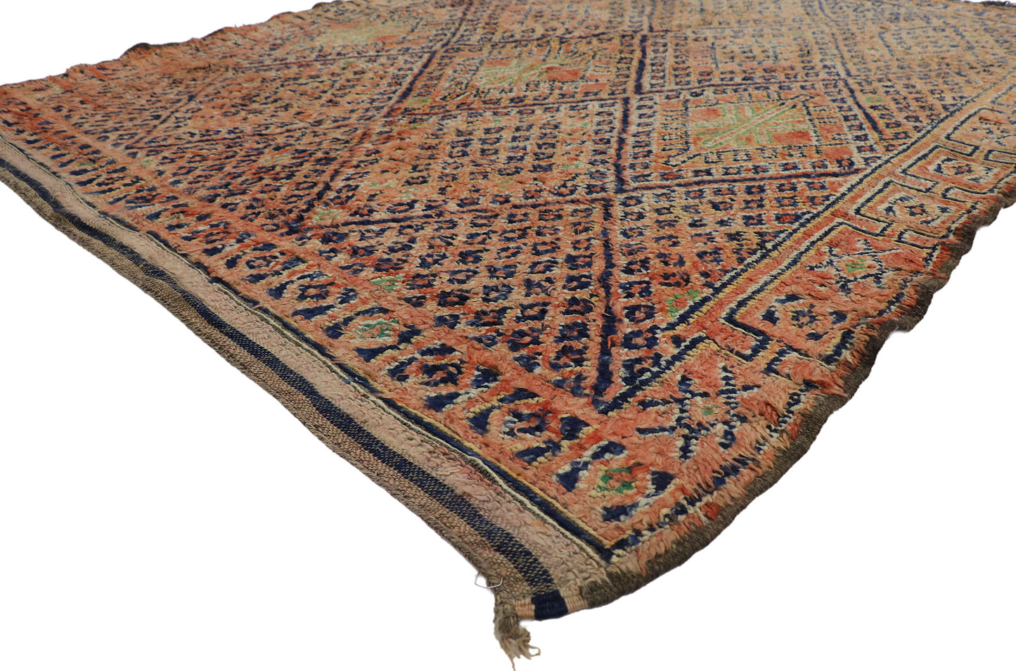 7 x 8 Vintage Beni MGuild Moroccan Rug 21499