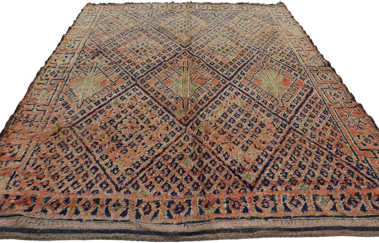 7 x 8 Vintage Beni MGuild Moroccan Rug 21499