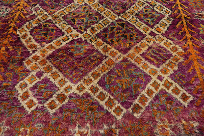 6 x 11 Vintage Purple Beni MGuild Moroccan Rug 21510