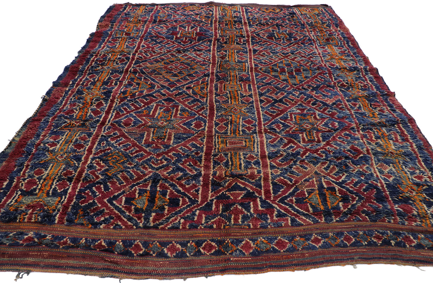 7 x 8 Vintage Moroccan Rug 21512