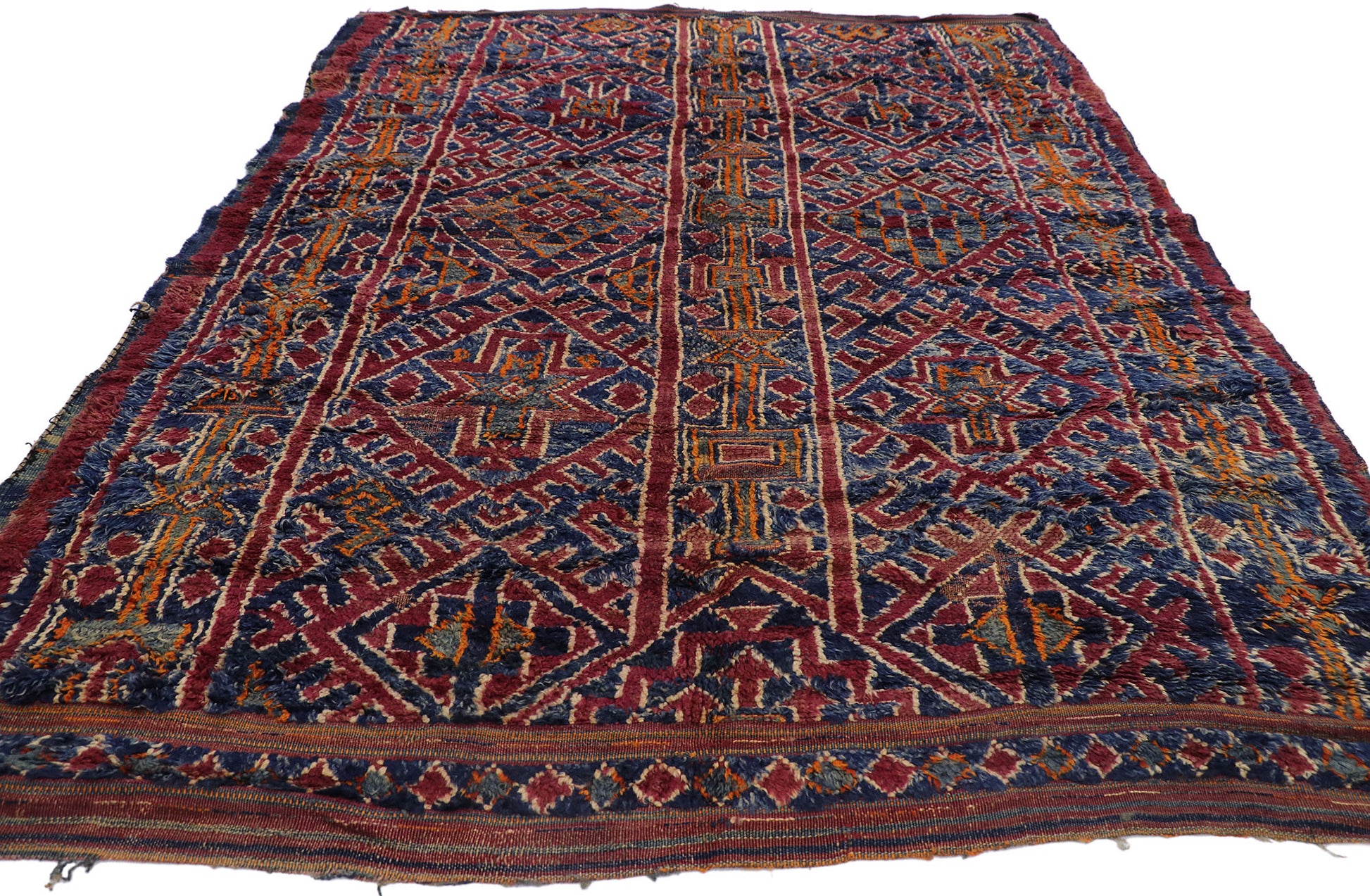 7 x 8 Vintage Moroccan Rug 21512