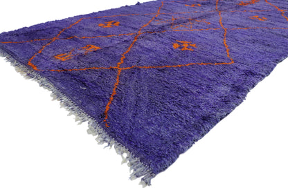 6 x 11 Vintage Purple Beni Mrirt Moroccan Rug 21514