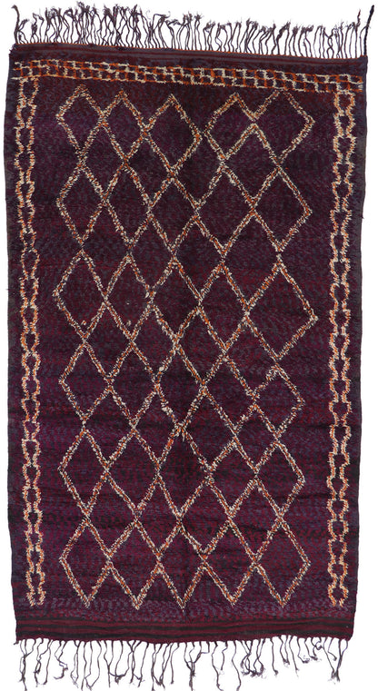 7 x 11 Vintage Beni M'Guild Moroccan Rug 21515