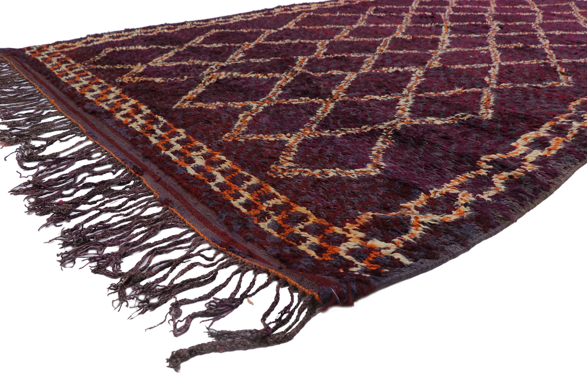 7 x 11 Vintage Beni M'Guild Moroccan Rug 21515