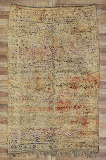 7 x 10 Vintage Beni M'Guild Moroccan Rug 21519