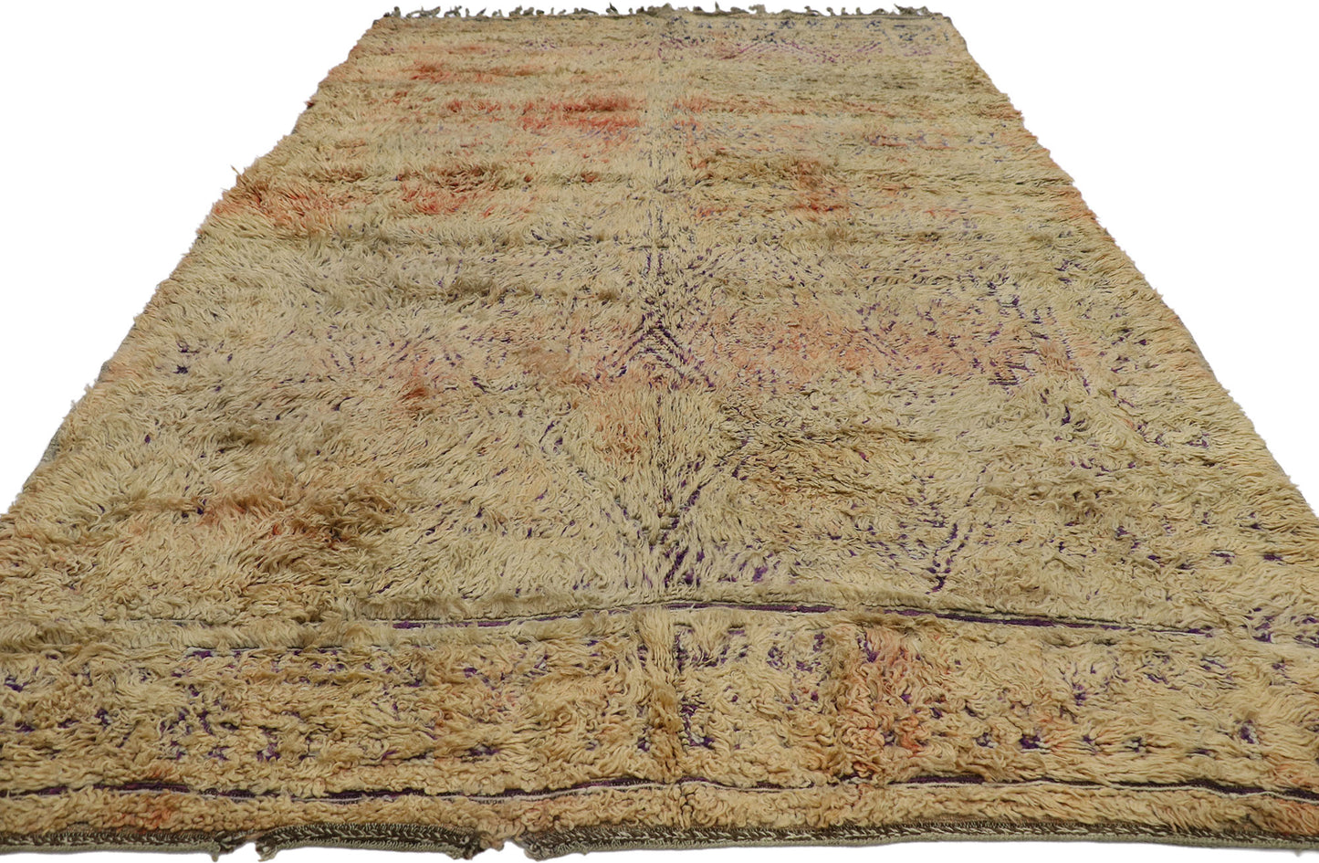 7 x 10 Vintage Beni M'Guild Moroccan Rug 21519