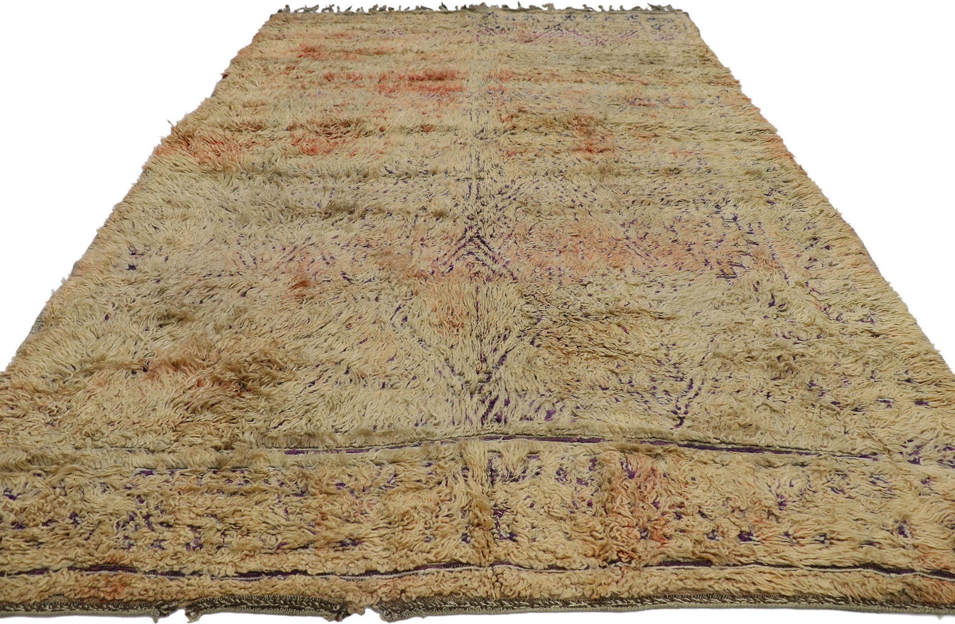 7 x 10 Vintage Beni M'Guild Moroccan Rug 21519