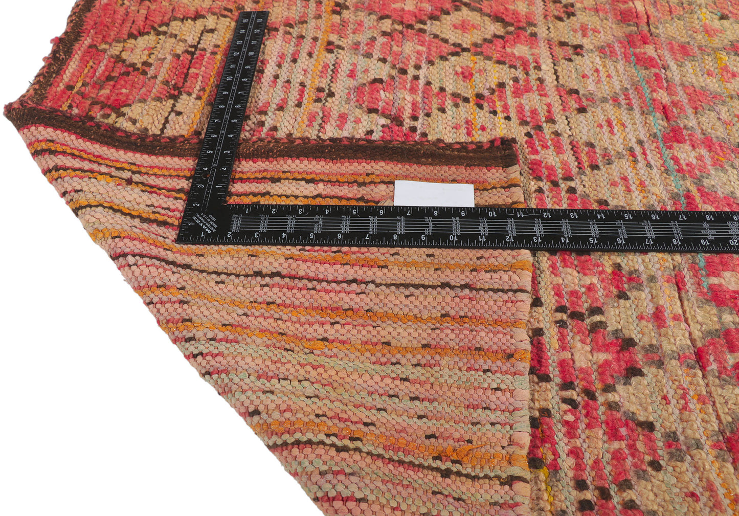 3 x 9 Vintage Moroccan Boucherouite Rag Rug 21520
