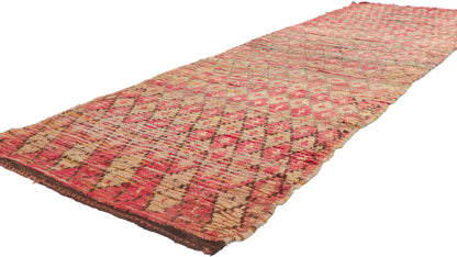 3 x 9 Vintage Moroccan Boucherouite Rag Rug 21520