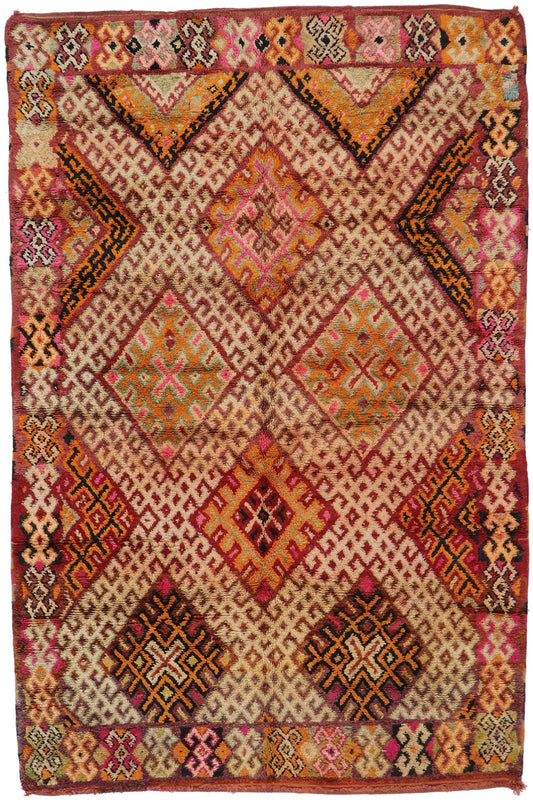 6 x 9 Vintage Moroccan Rug 21522