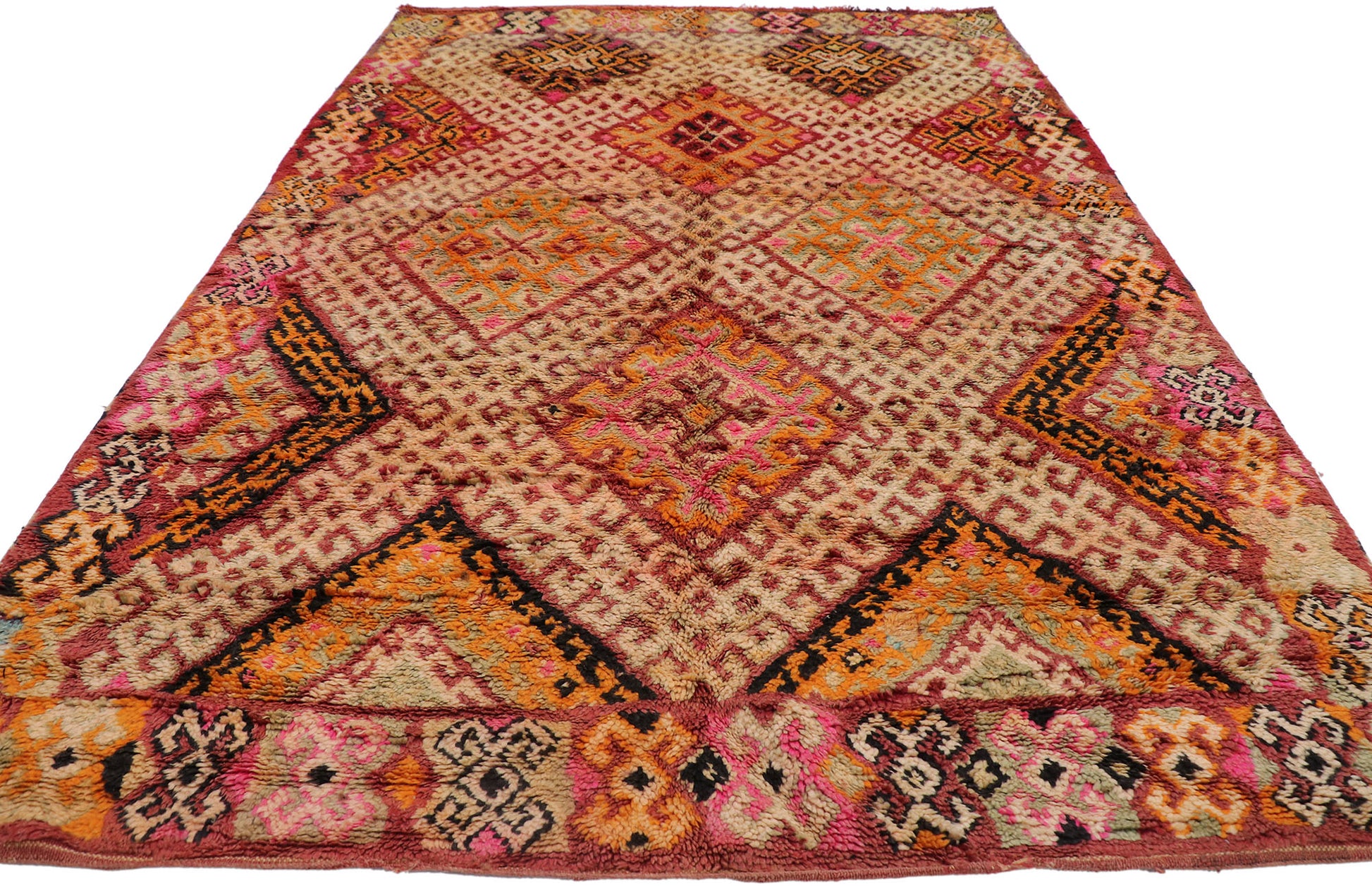 6 x 9 Vintage Moroccan Rug 21522