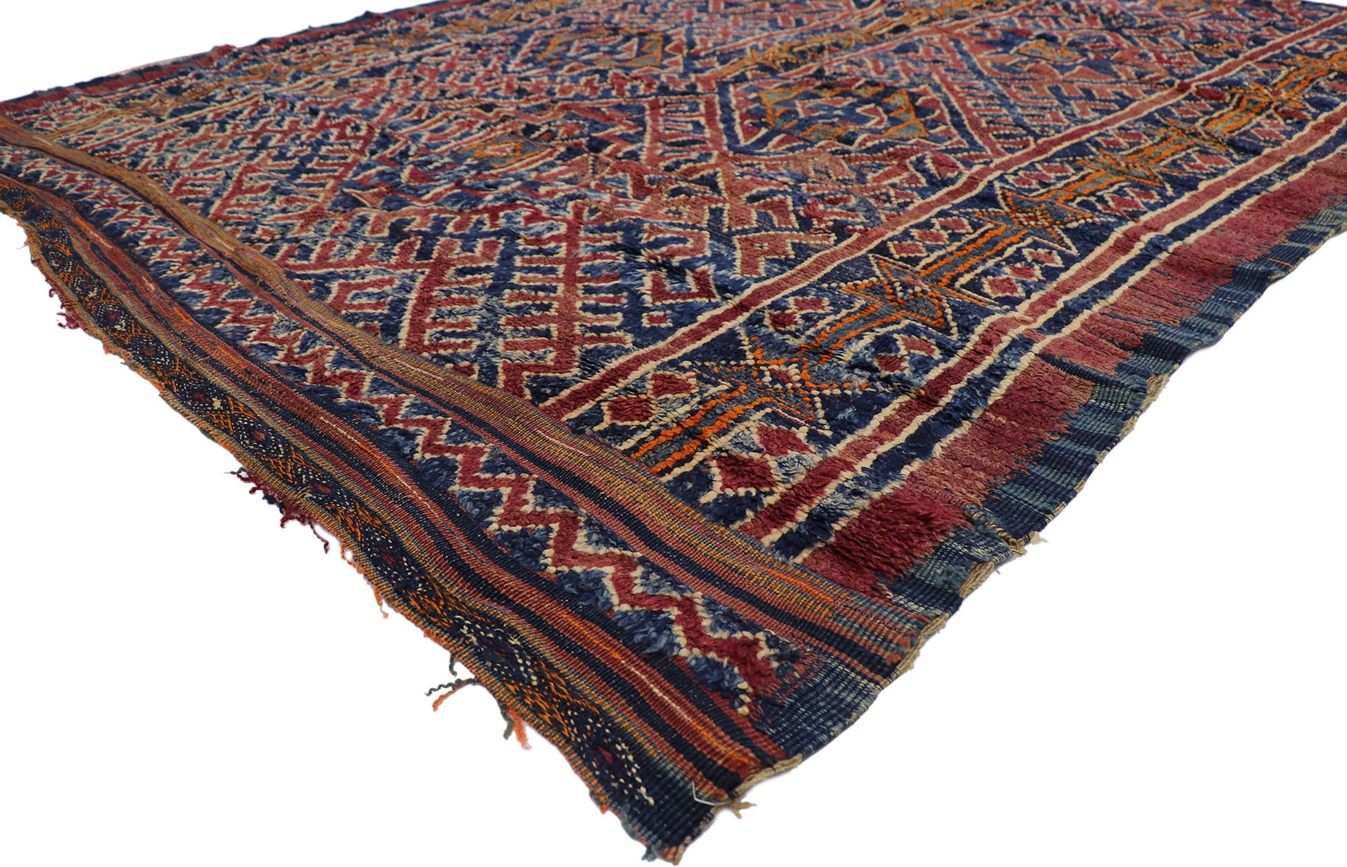 6 x 8 Vintage Beni M'Guild Moroccan Rug 21525