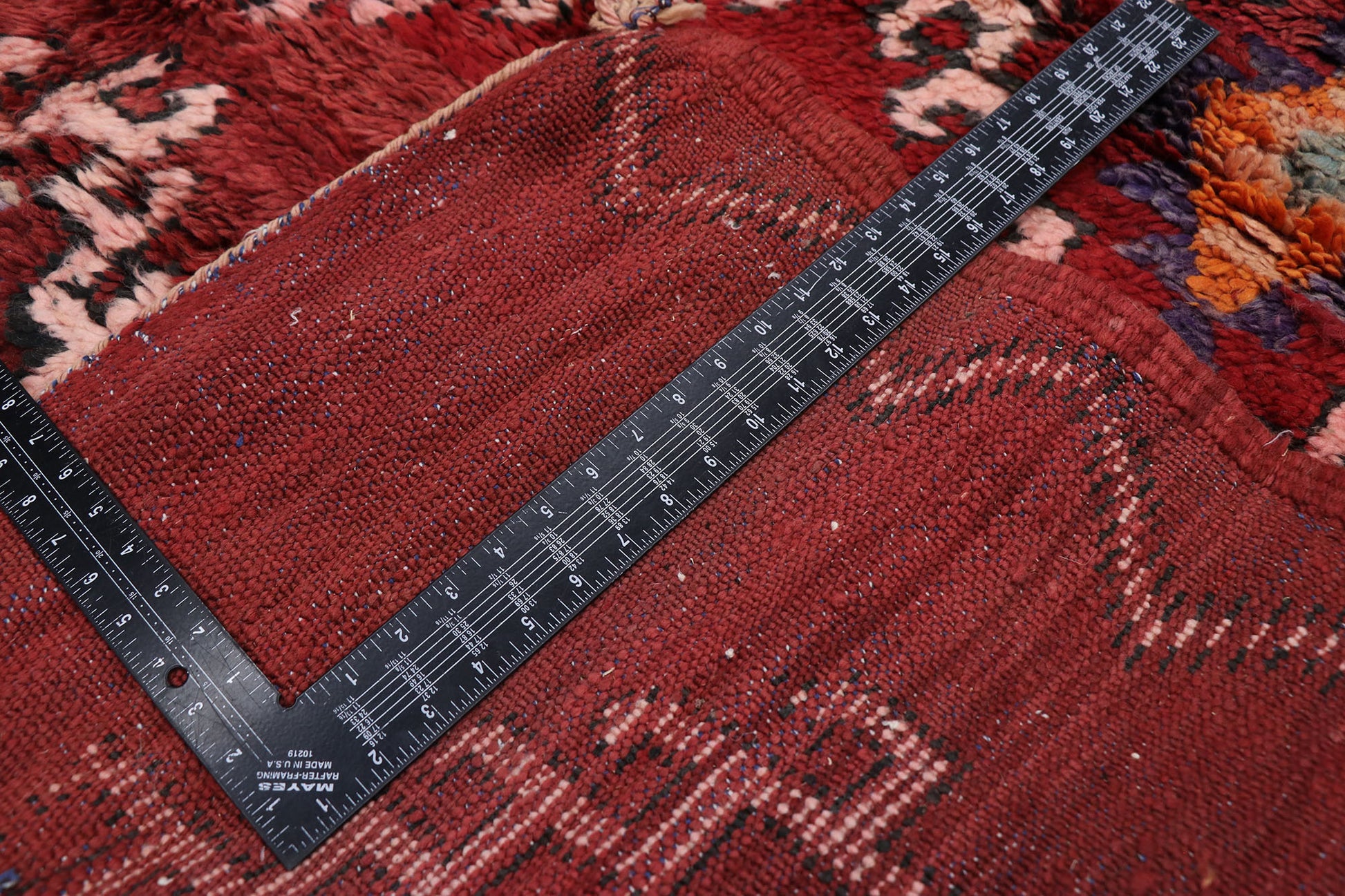 7 x 11 Vintage Red Moroccan Rug 21527