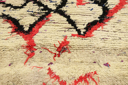 3 x 5 Vintage Moroccan Boucherouite Rug 21532