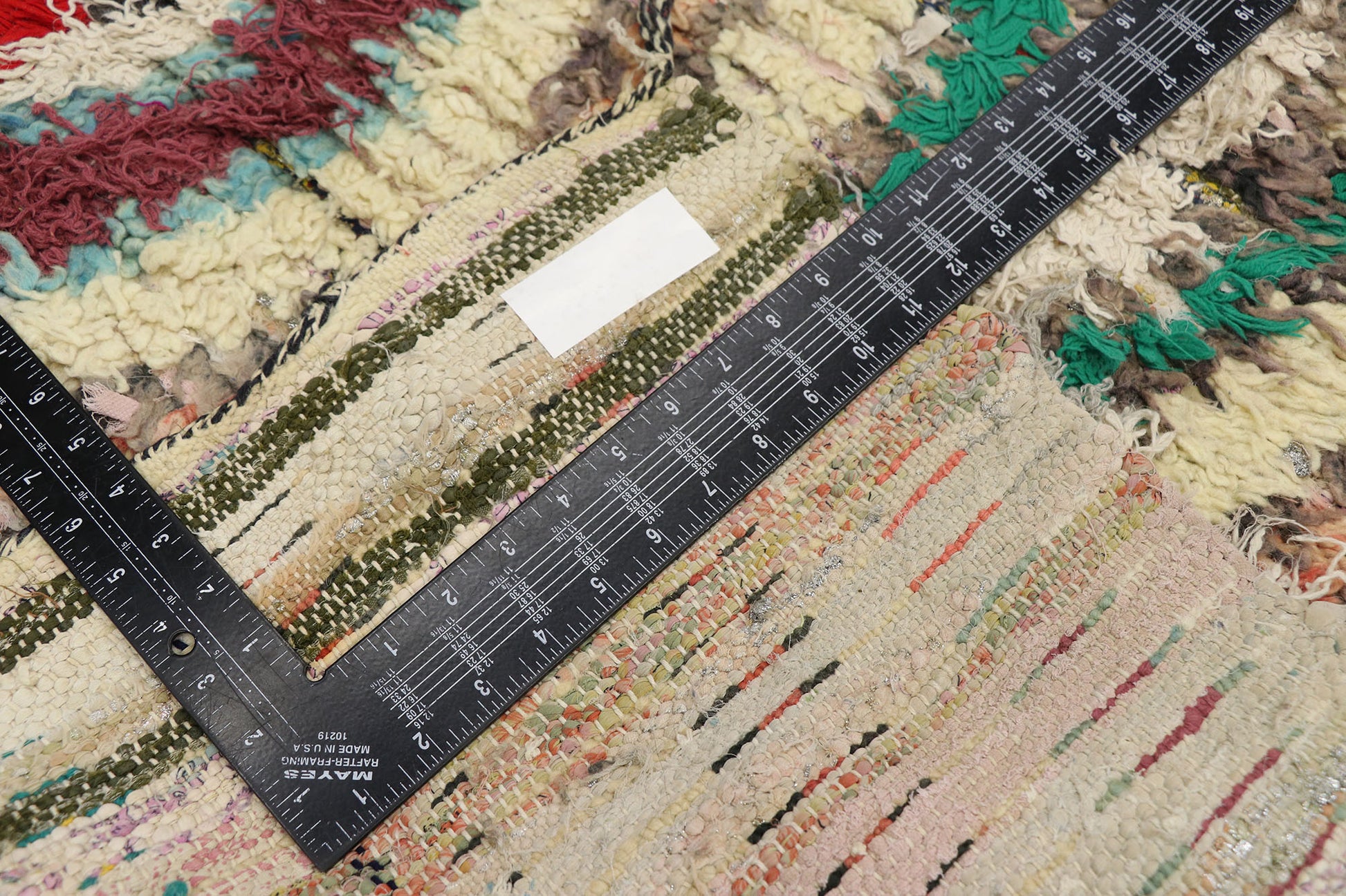 2 x 5 Vintage Moroccan Boucherouite Rug 21534