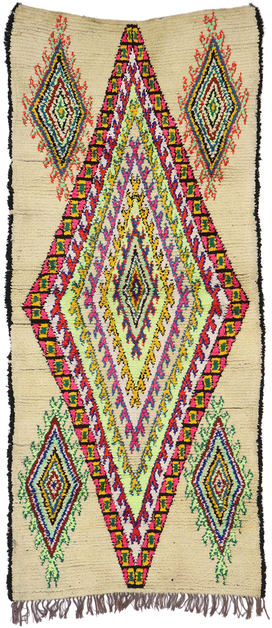 3 x 7 Vintage Moroccan Azilal Rug 21535