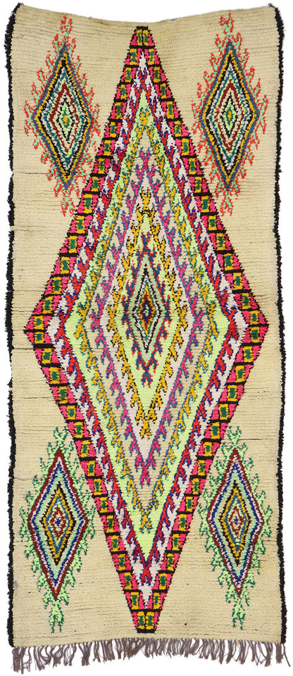 3 x 7 Vintage Moroccan Azilal Rug 21535