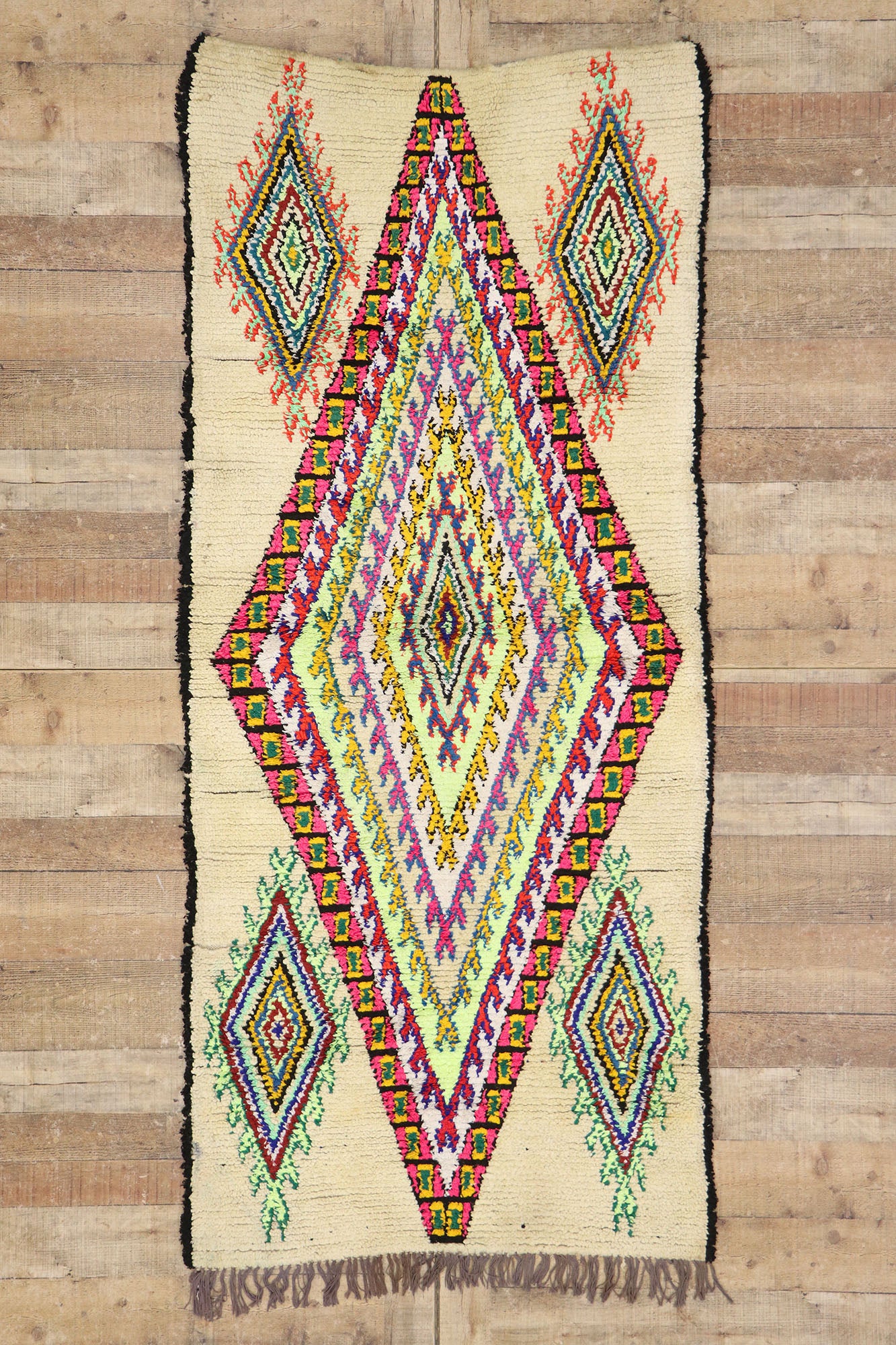 3 x 7 Vintage Moroccan Azilal Rug 21535