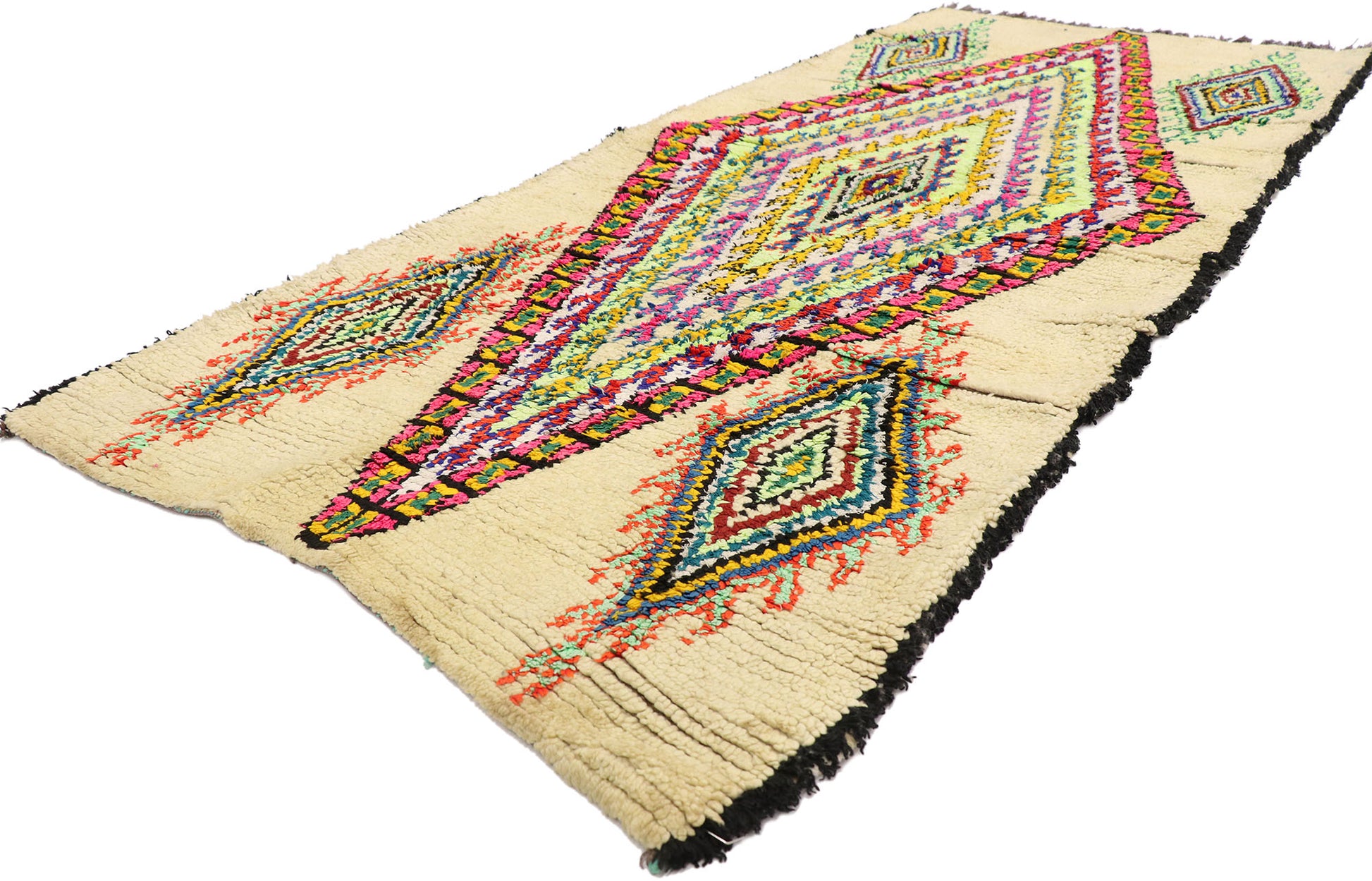 3 x 7 Vintage Moroccan Azilal Rug 21535