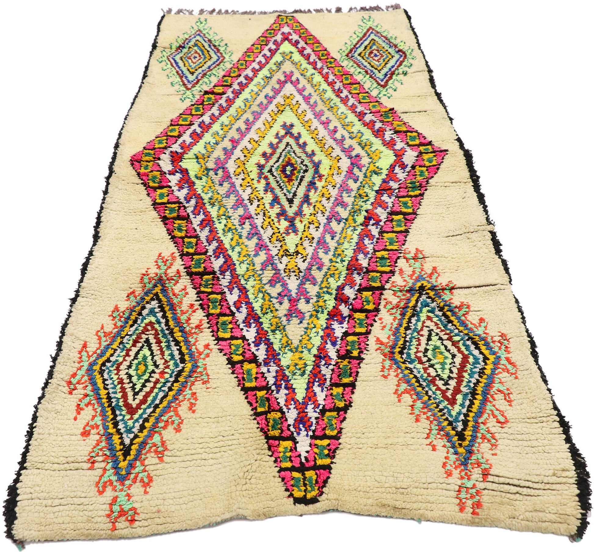 3 x 7 Vintage Moroccan Azilal Rug 21535