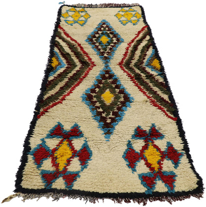 2 x 6 Vintage Moroccan Azilal Rug 21538