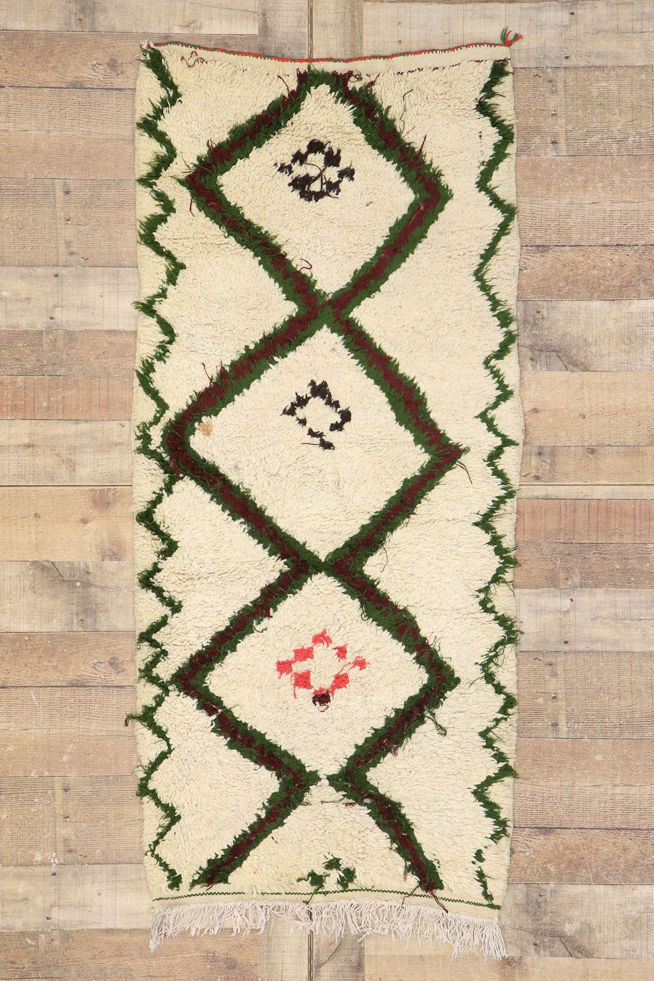 2 x 5 Vintage Moroccan Azilal Rug 21540